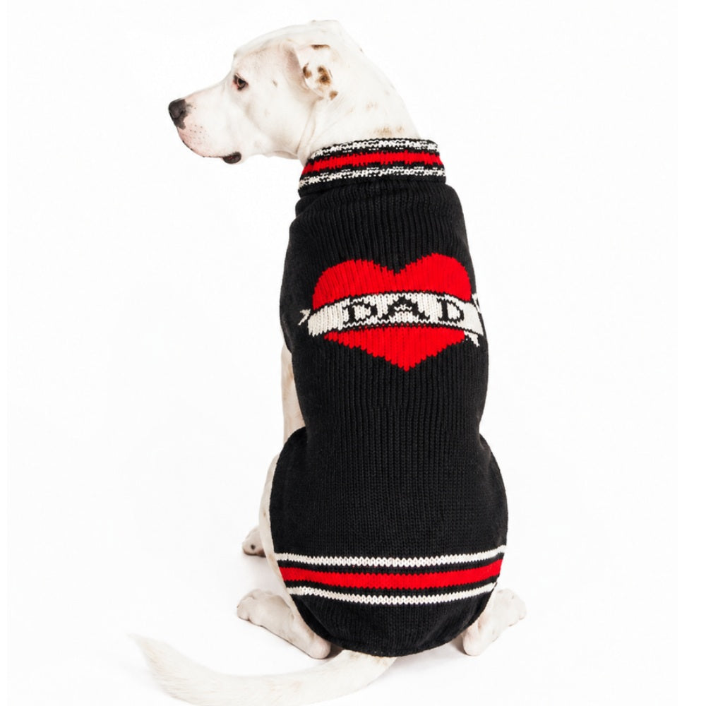 Dad Dog Sweater 100 Percent Wool Heart Design – photo 7 of 7