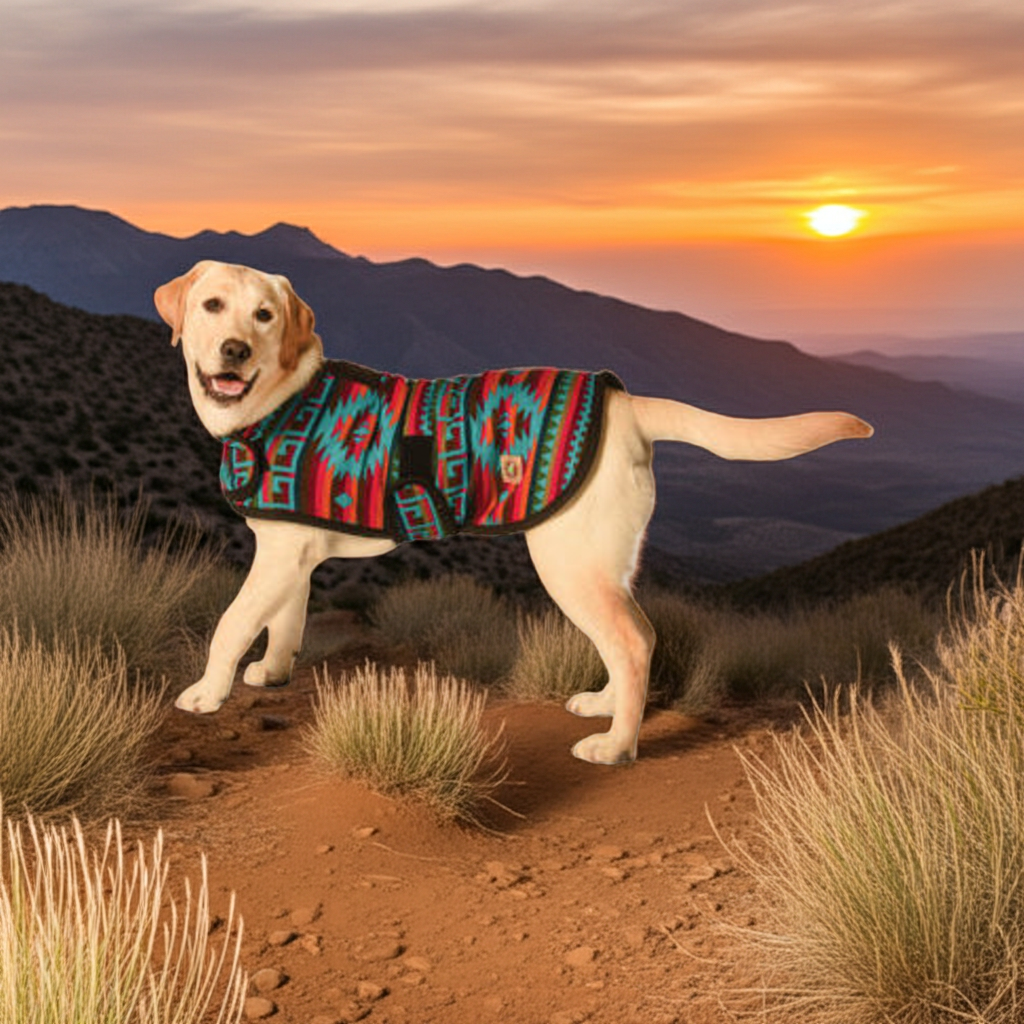 Desert Rose Blanket Dog Coat Southwestern Pattern – photo 5 of 6