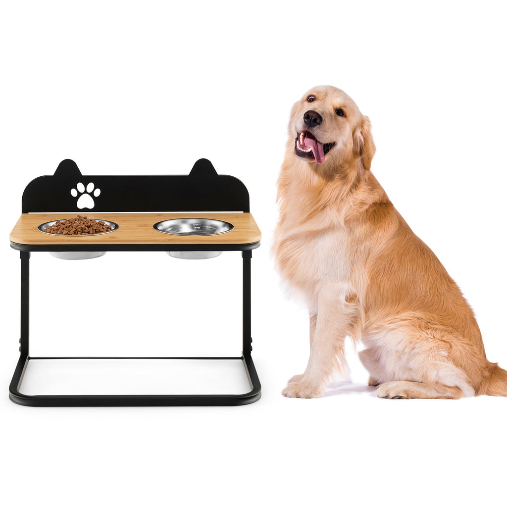 Elevated Dog Bowl Stand with 2 Stainless Steel Bowls – photo 3 of 8