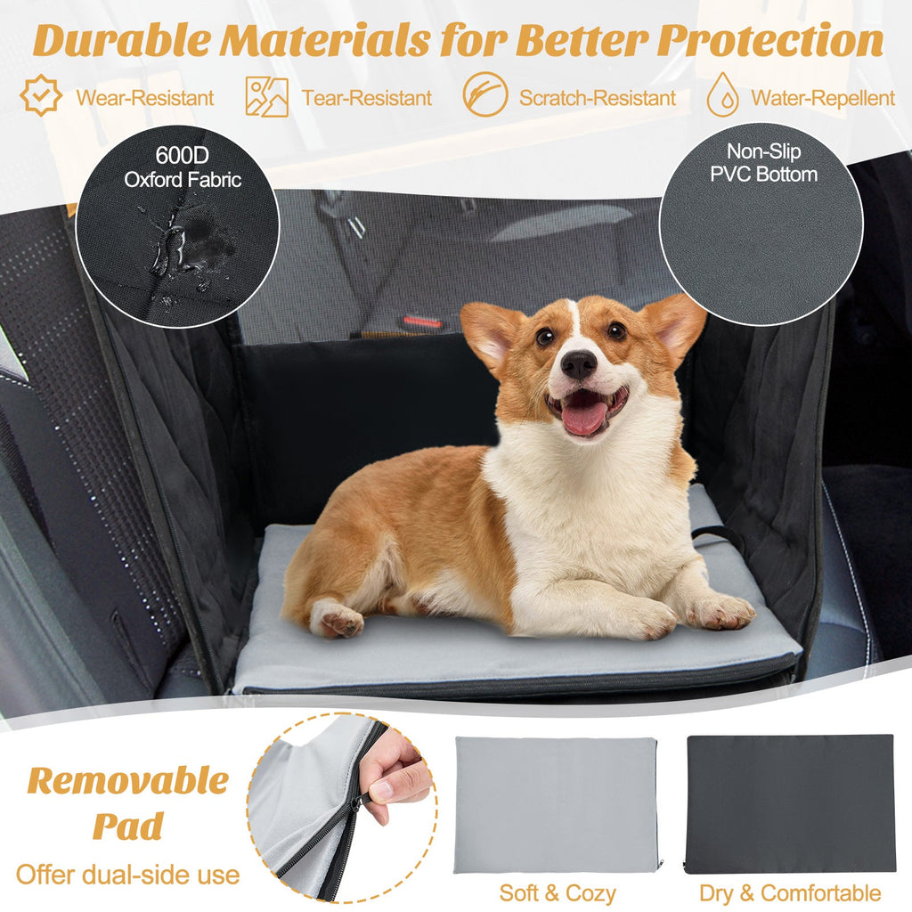 Dog Car Seat Cover with Mesh Window Black – photo 8 of 8
