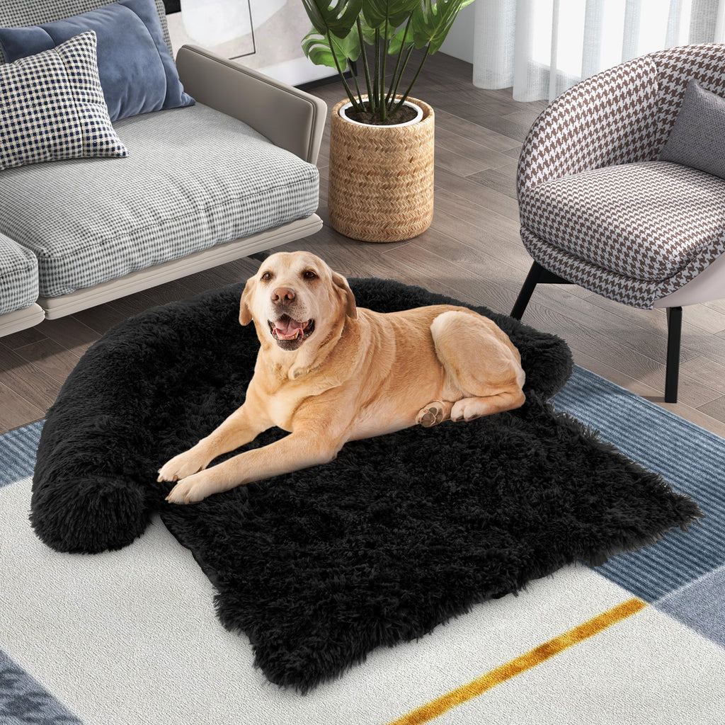 Plush Calming Dog Couch Bed with Anti-Slip Bottom – photo 2 of 10