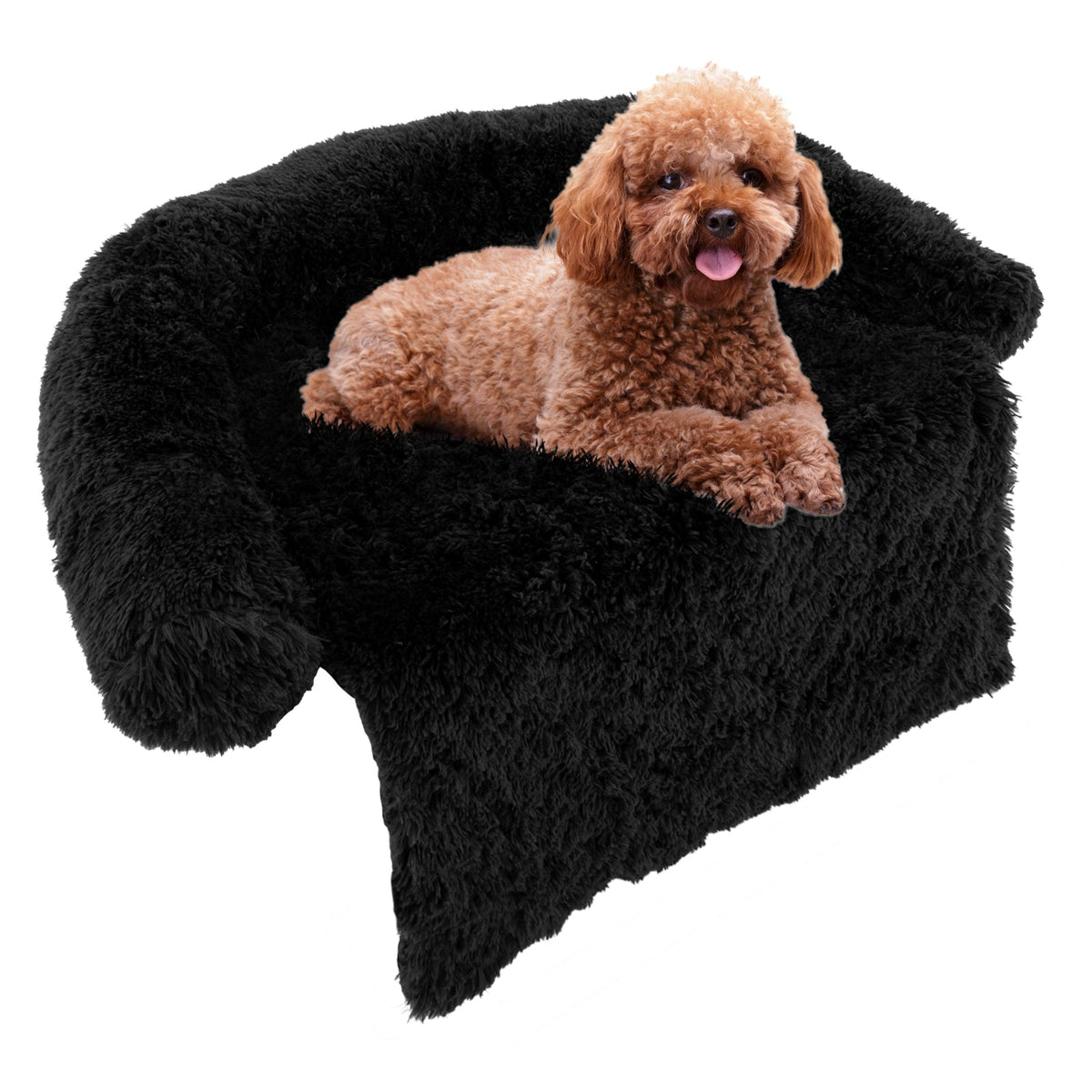Plush Calming Dog Couch Bed with Anti-Slip Bottom – photo 10 of 10