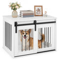 Heavy Duty Dog Crate Furniture with Sliding Barn Door – photo 2 of 24