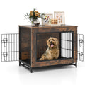 Dog Crate Furniture with Double Lockable Doors and Pull-Out Tray – photo 9 of 9