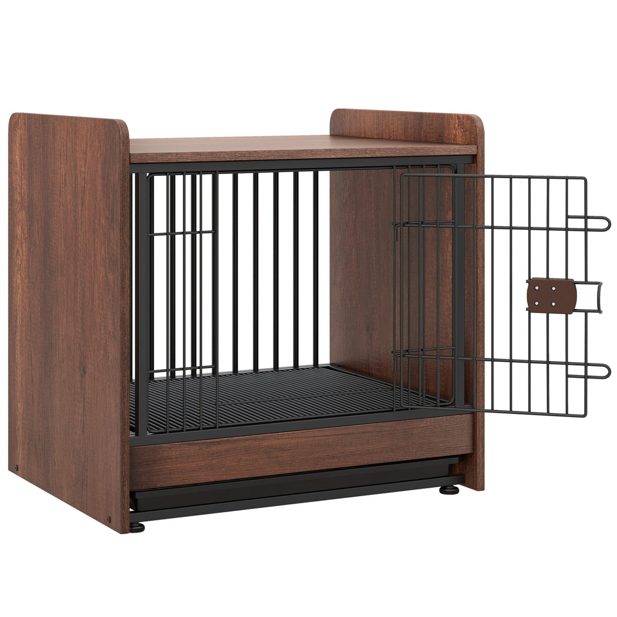 Indoor Dog Crate with Removable Tray and Lockable Door – photo 3 of 8
