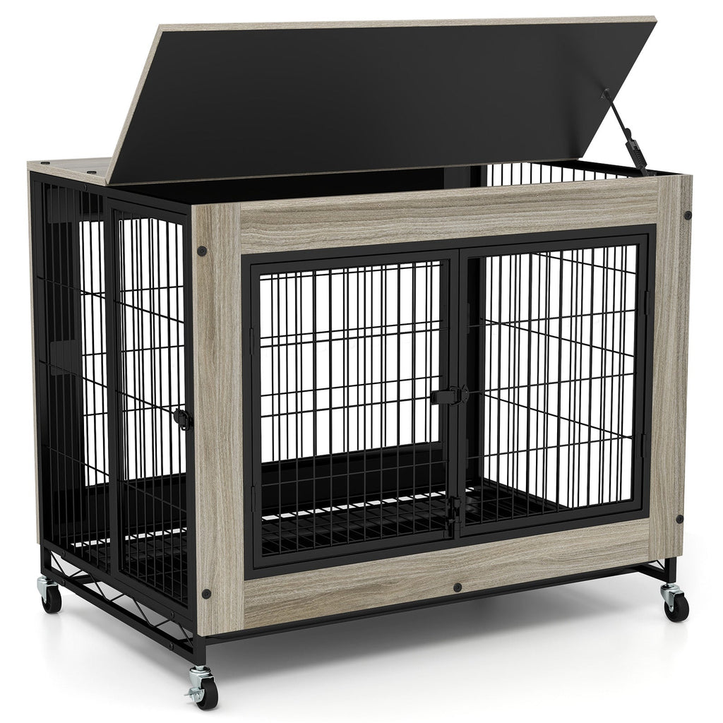 Industrial Dog Kennel with Flip-Up Top and 3 Lockable Doors – photo 9 of 9