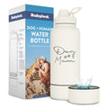 Dog + Human Water Bottle with Detachable Dog Bowl – front view