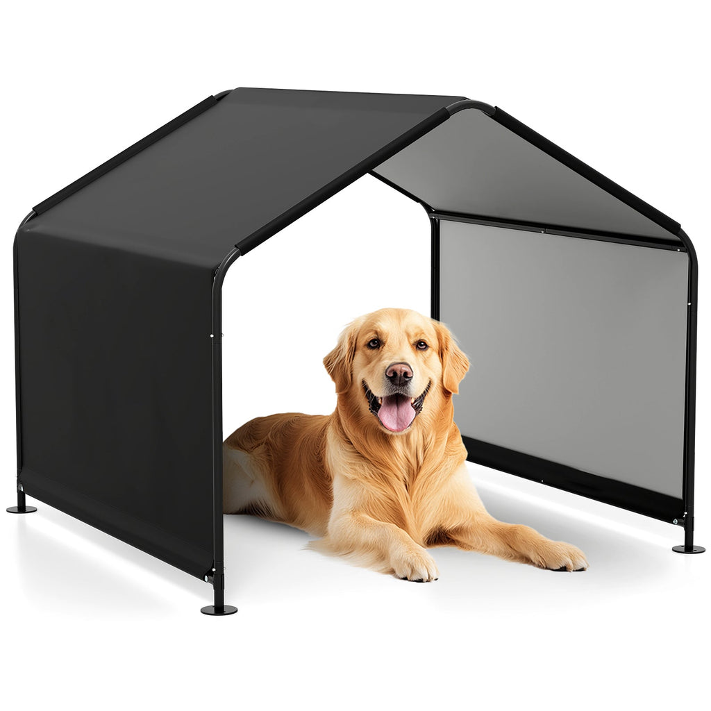 Dog Shade Shelter with Waterproof Roof Black – photo 3 of 8