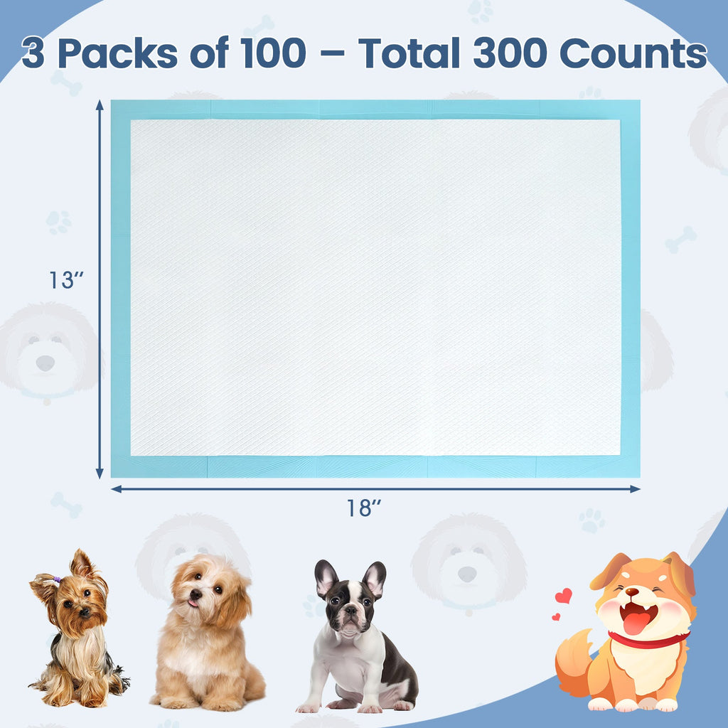 Dog Pee Pads 18 x 13 Inch 300 Count Blue – photo 4 of 8