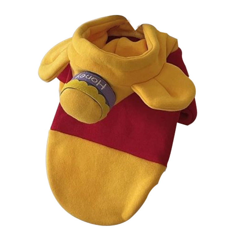 Pooh Bear Dog Costume Sweater – Two-Piece Outfit – alternate view 4