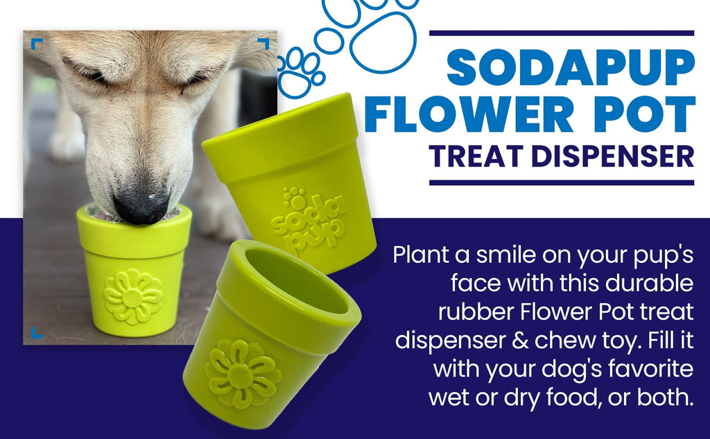 SodaPup Flower Pot eCup rubber treat dispenser dog toy – photo 14 of 16