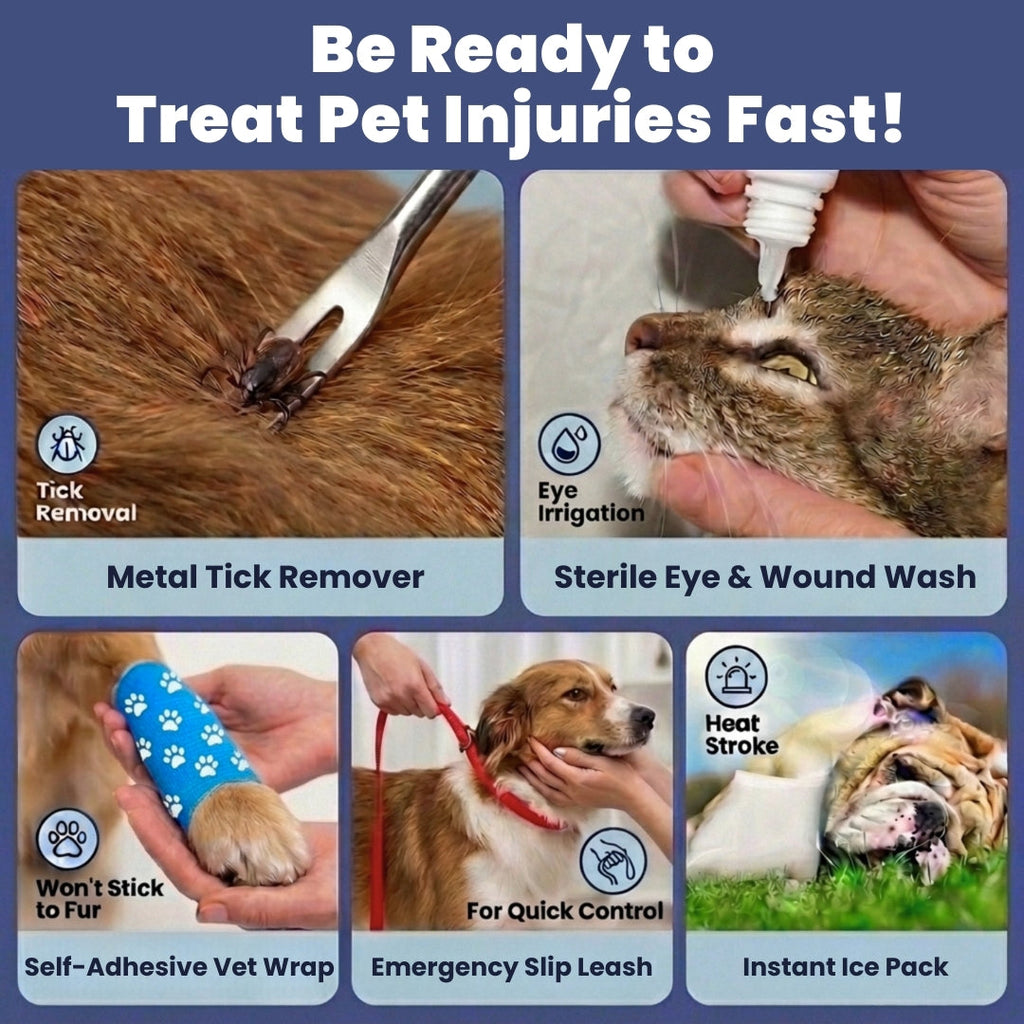 Pet First Aid Kit for Dogs & Cats with Vet-Approved Essentials – alternate view 2