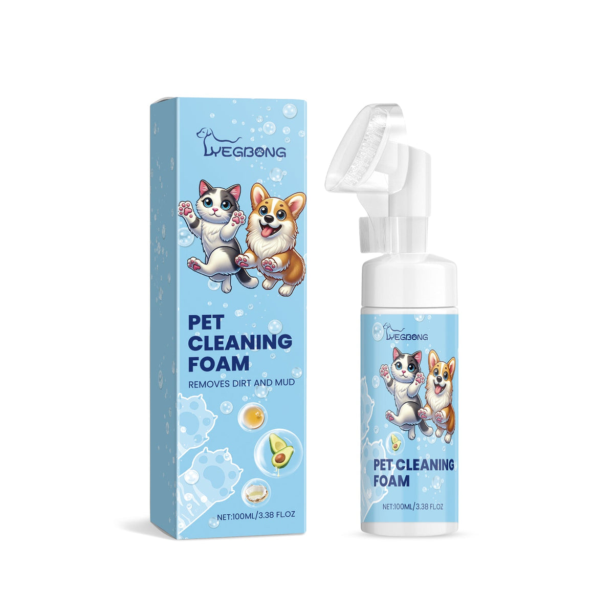 Foaming Pet Paw Cleaner – Dog & Cat Foot Wash – front view