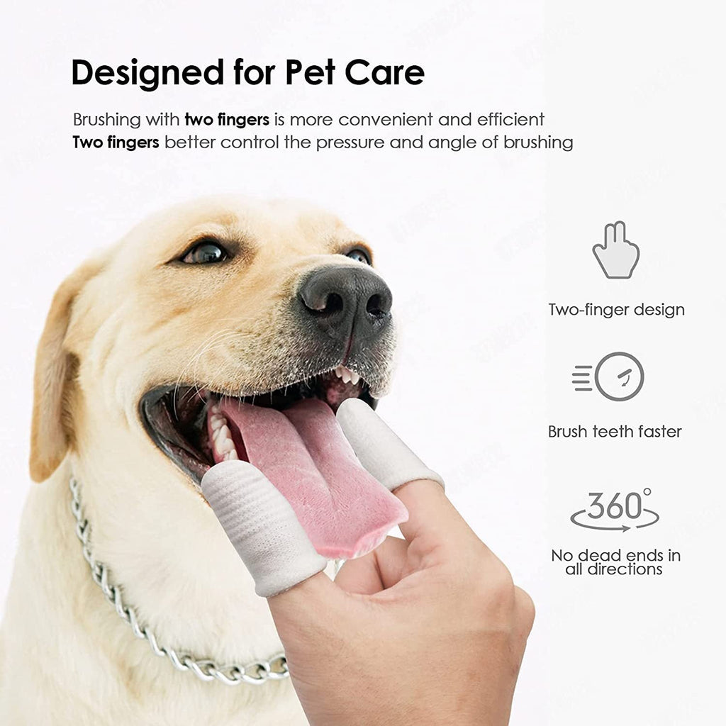 Pet Finger Toothbrush for Dogs and Cats Non-Woven Pair – photo 3 of 5