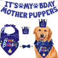 Dog Birthday Bandana Hat Set with Banner Blue – photo 1 of 1