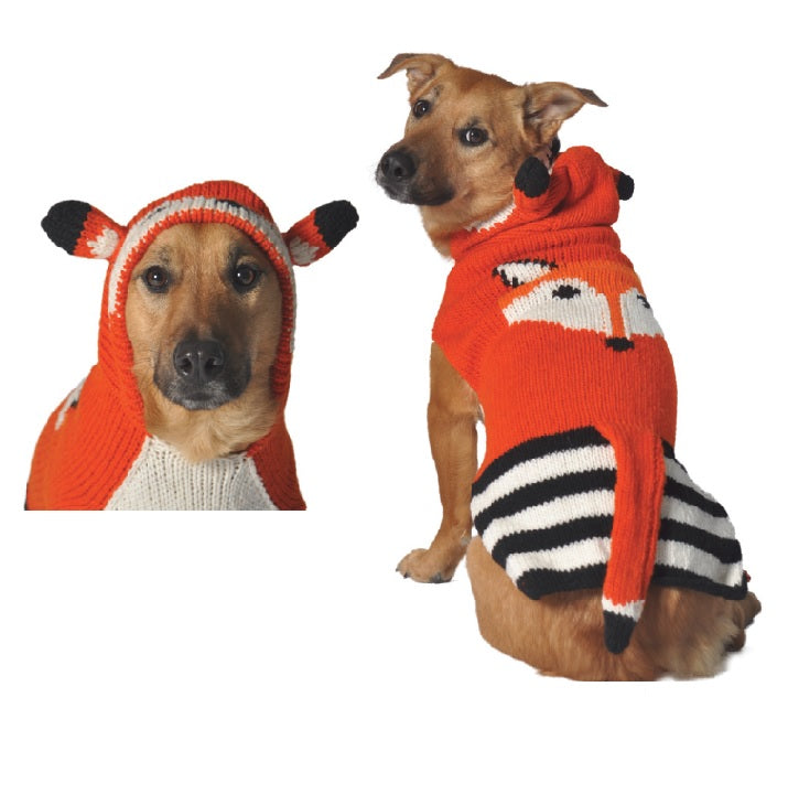 Foxy Hoodie Dog Sweater Red Fox Design – photo 1 of 5