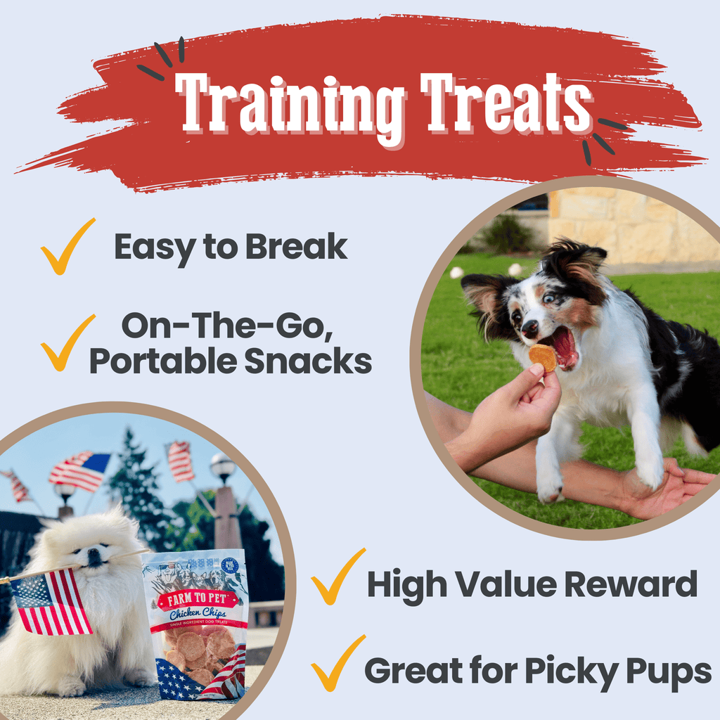 Americana Chicken Chips for Dogs | Celebrate with USA-made Dog Treats – detail