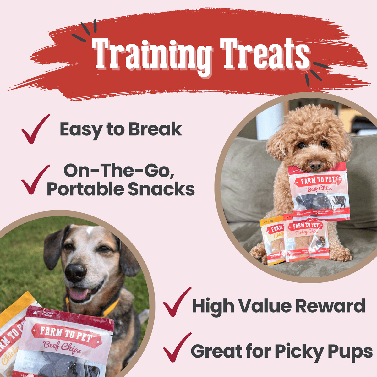 Puppy Packs n Snacks Dog Treat Starter Pack – Single-Ingredient – detail