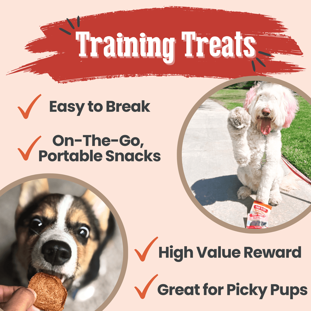 Puppy Packs n Snacks Dog Treat Starter Pack – Single-Ingredient – detail
