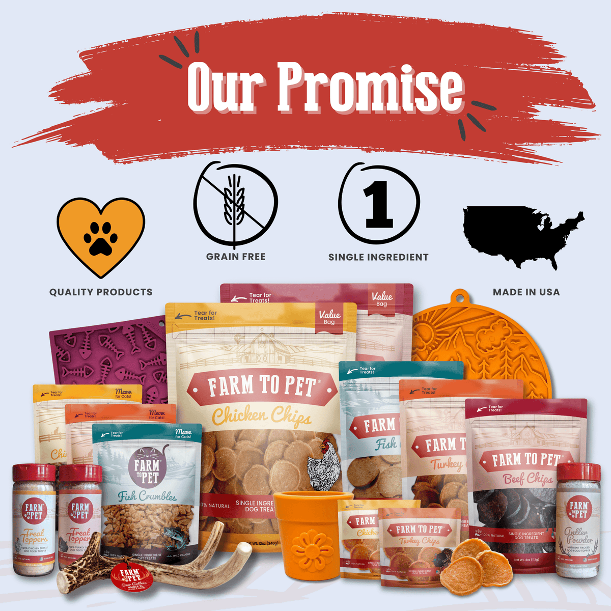 Americana Chicken Chips for Dogs | Celebrate with USA-made Dog Treats – detail