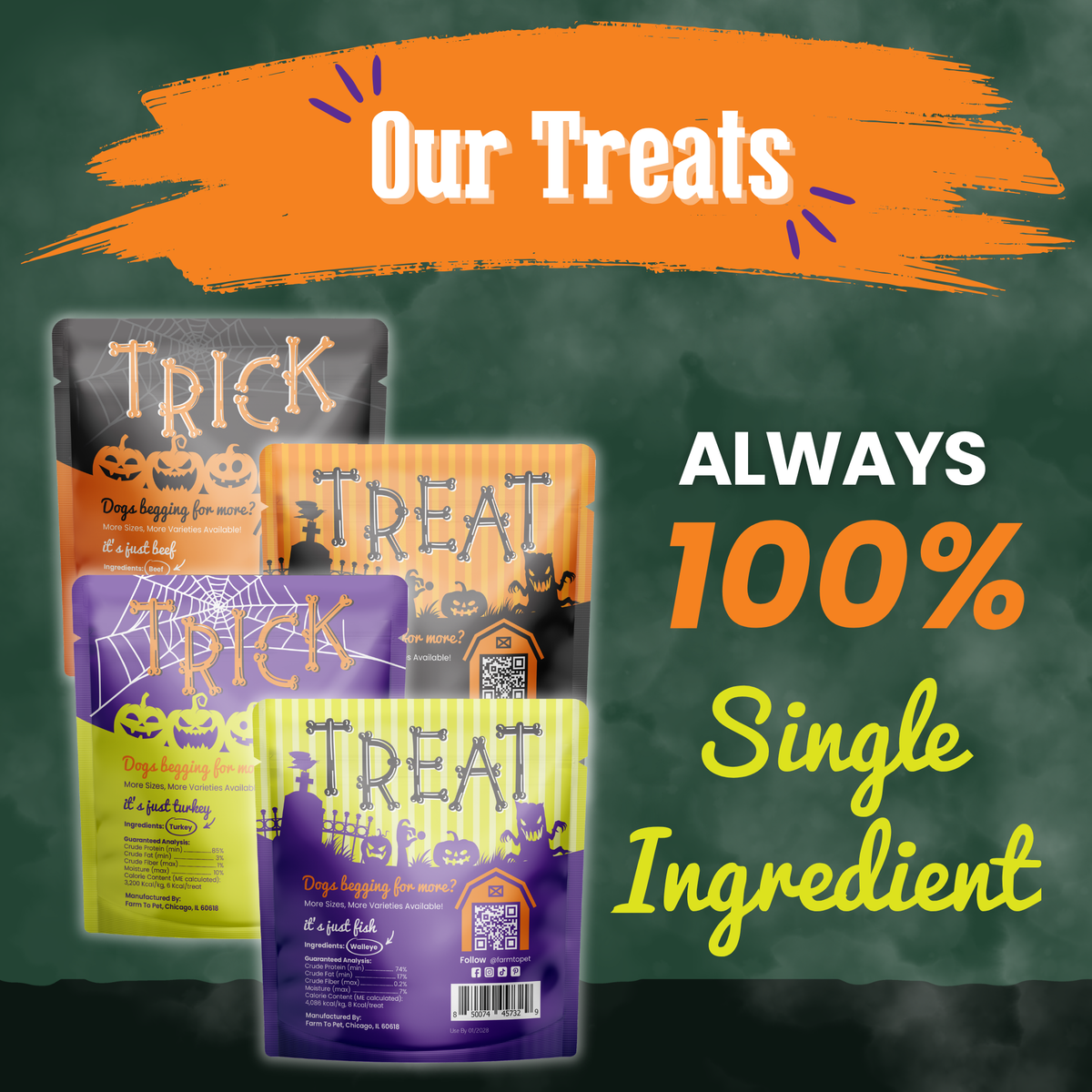 Halloween Dog Treat Snack Pack Bundle – alternate view 2