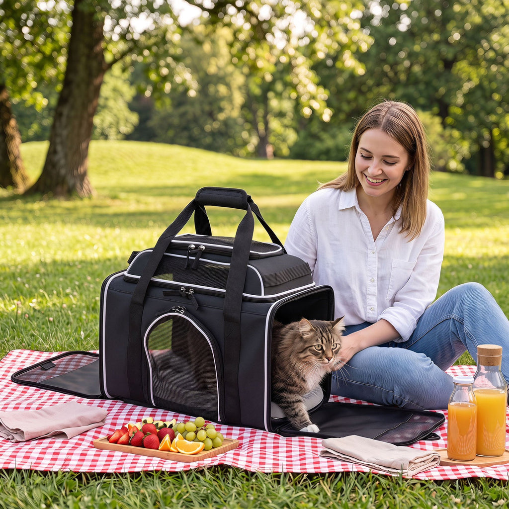 Rolling Pet Carrier with Wheels and Telescopic Handle – photo 2 of 16