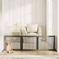 Adjustable 3-Panel Wood Pet Gate Foldable – photo 1 of 8
