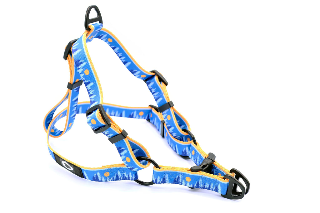 Outdoor Style Nylon Step-In Dog Harness – front view