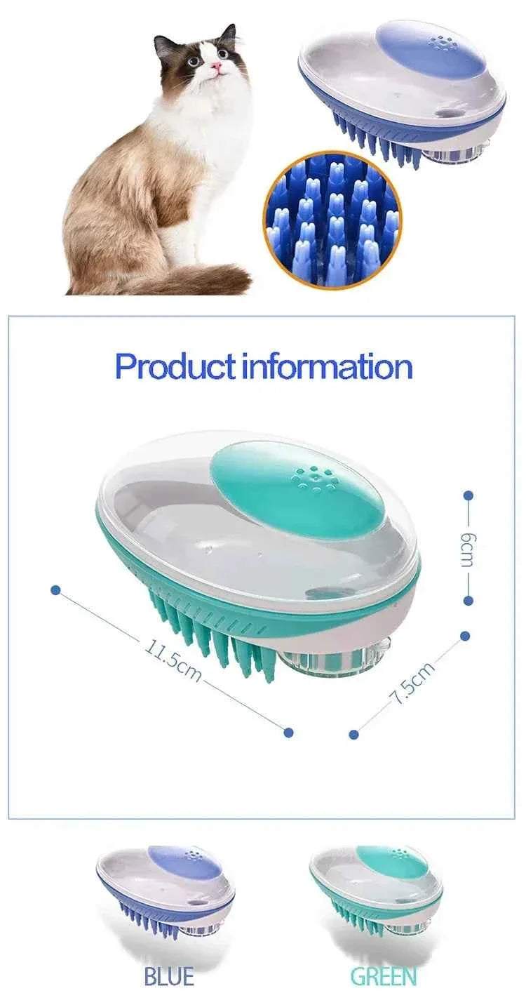 2-in-1 Soft Silicone Pet Bath Brush – Dog & Cat Grooming Massage Comb – alternate view 10