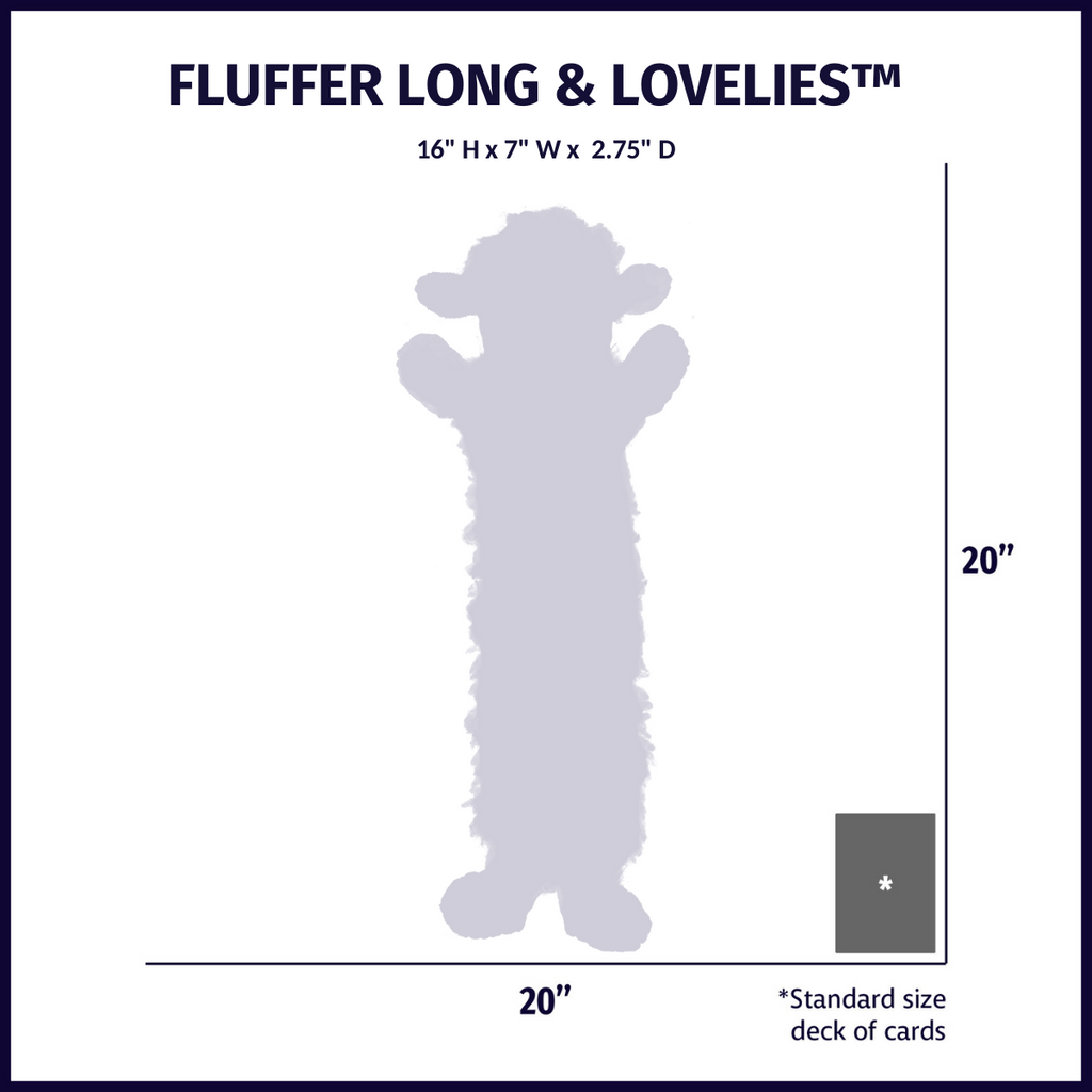 Penelope Pig Fluffer Long  Lovelie Durable Plush Dog Toy, view 11