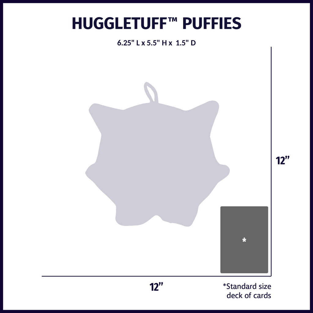 HuggleTuff Puffies Woodland Friends Plush Dog Toys 3 Pack, view 10