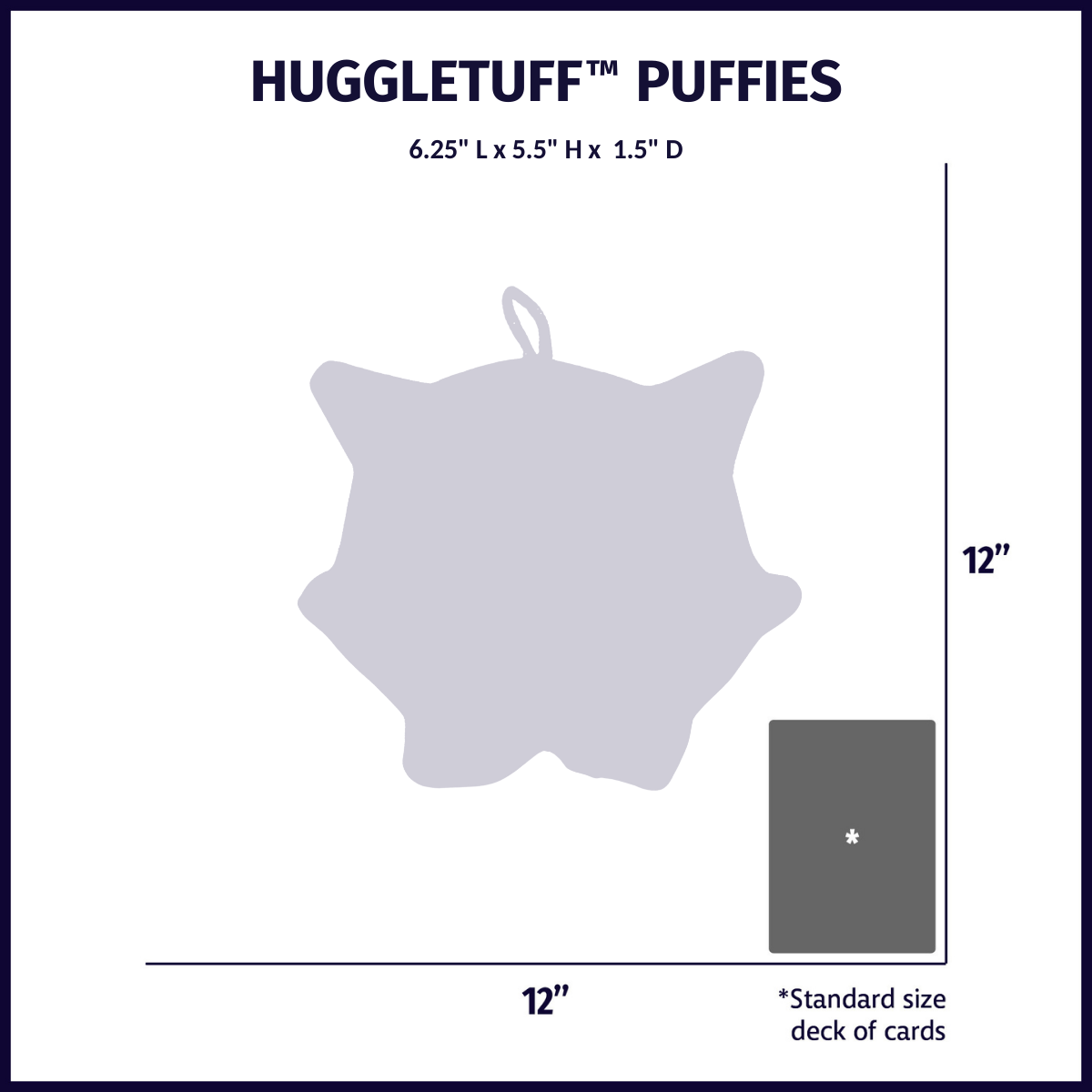 HuggleTuff Puffies Woodland Friends Plush Dog Toys 3 Pack, view 10