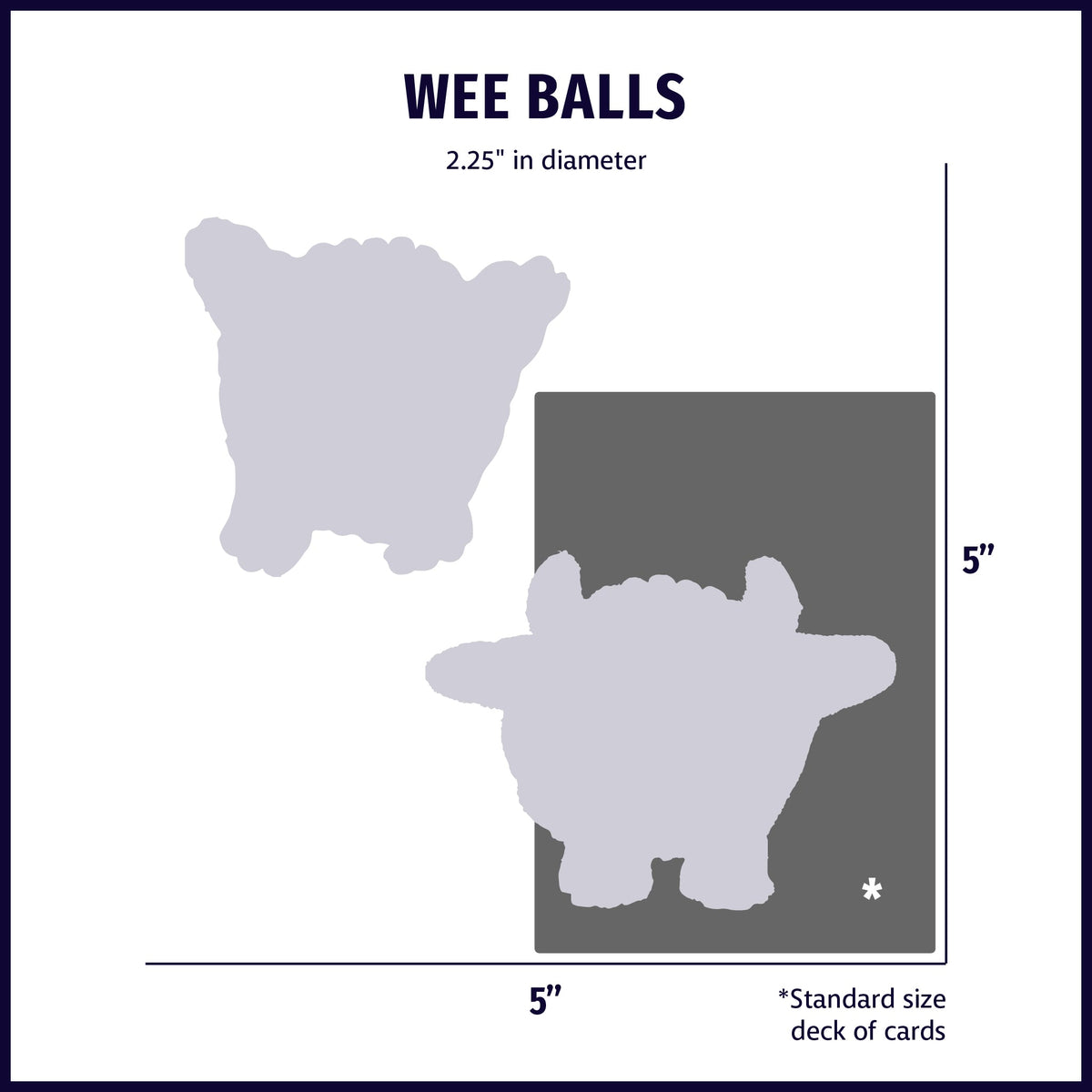 Wee Huggles Assorted Balls Dog Toys 5 Pack, packaging