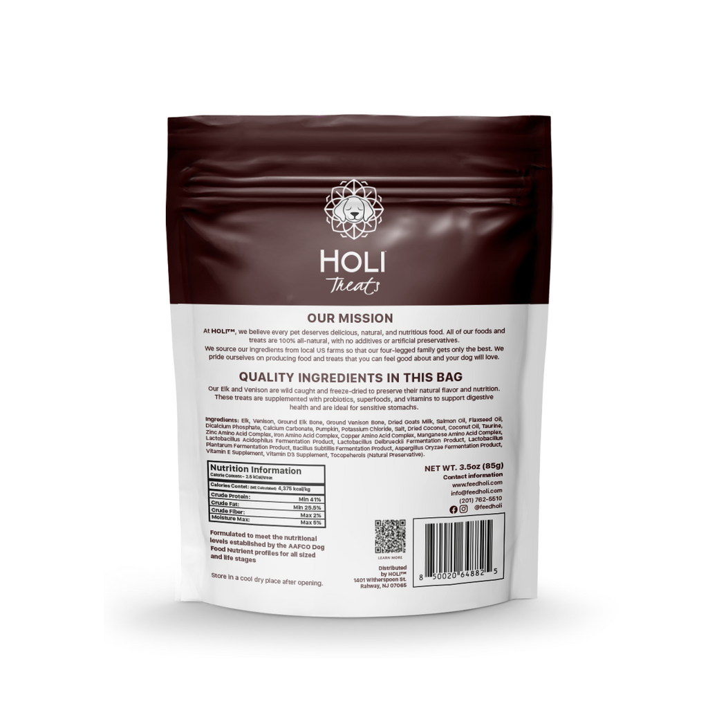 HOLI free-range elk and venison freeze-dried dog treats – photo 7 of 9