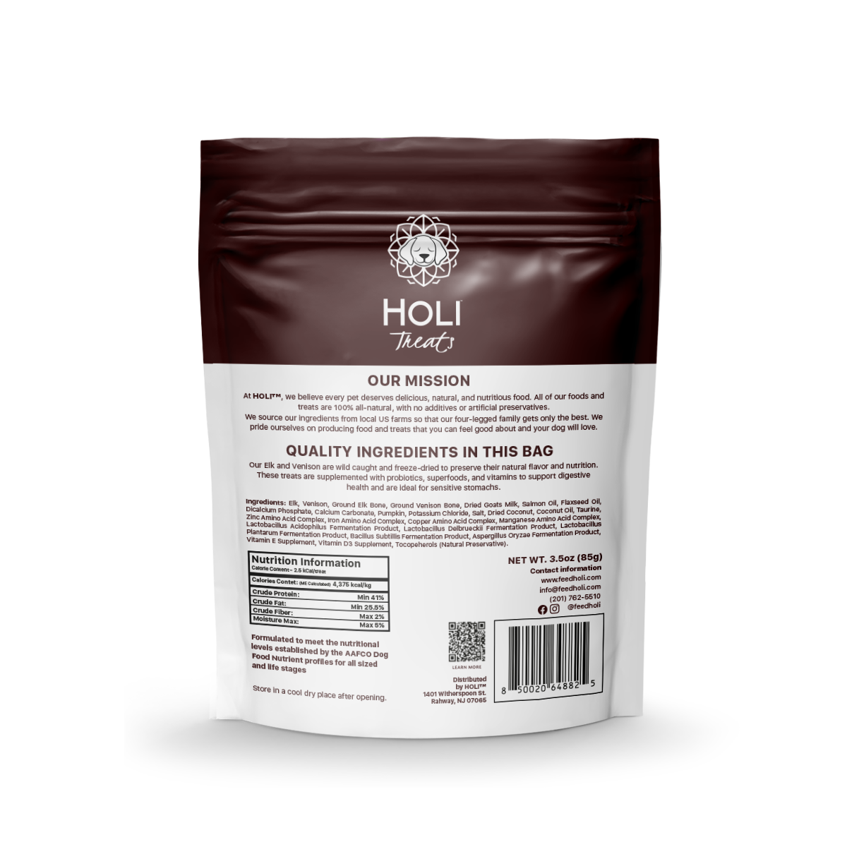 HOLI free-range elk and venison freeze-dried dog treats – photo 7 of 9