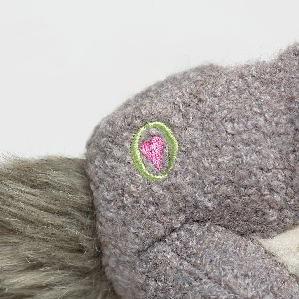Feller Squirrel Plush Dog Toy, back view