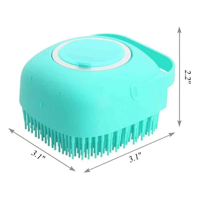 2-in-1 Soft Silicone Pet Bath Brush – Dog & Cat Grooming Massage Comb – alternate view 18