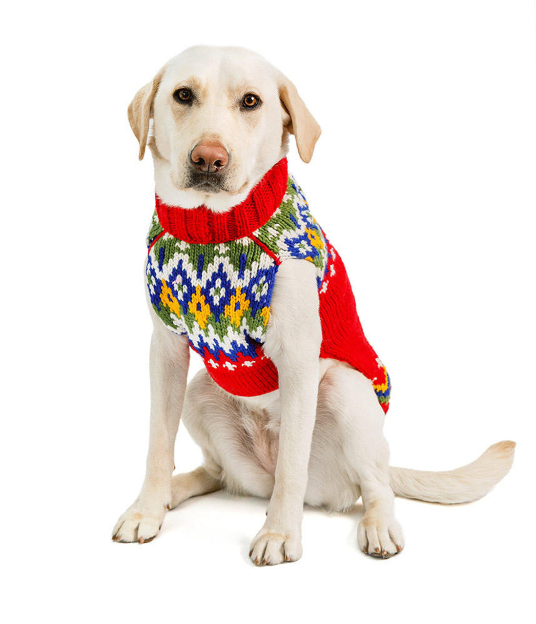 Holiday Fairisle Dog Sweater Red Fair Isle for Christmas – photo 1 of 5