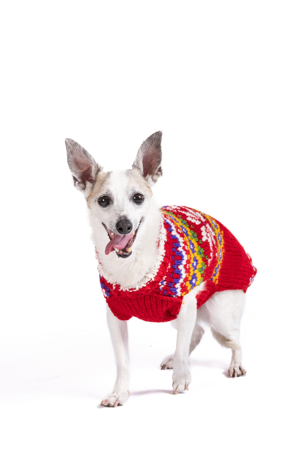 Jolly Red Dog Sweater Fair Isle with Leash Slit – photo 4 of 4