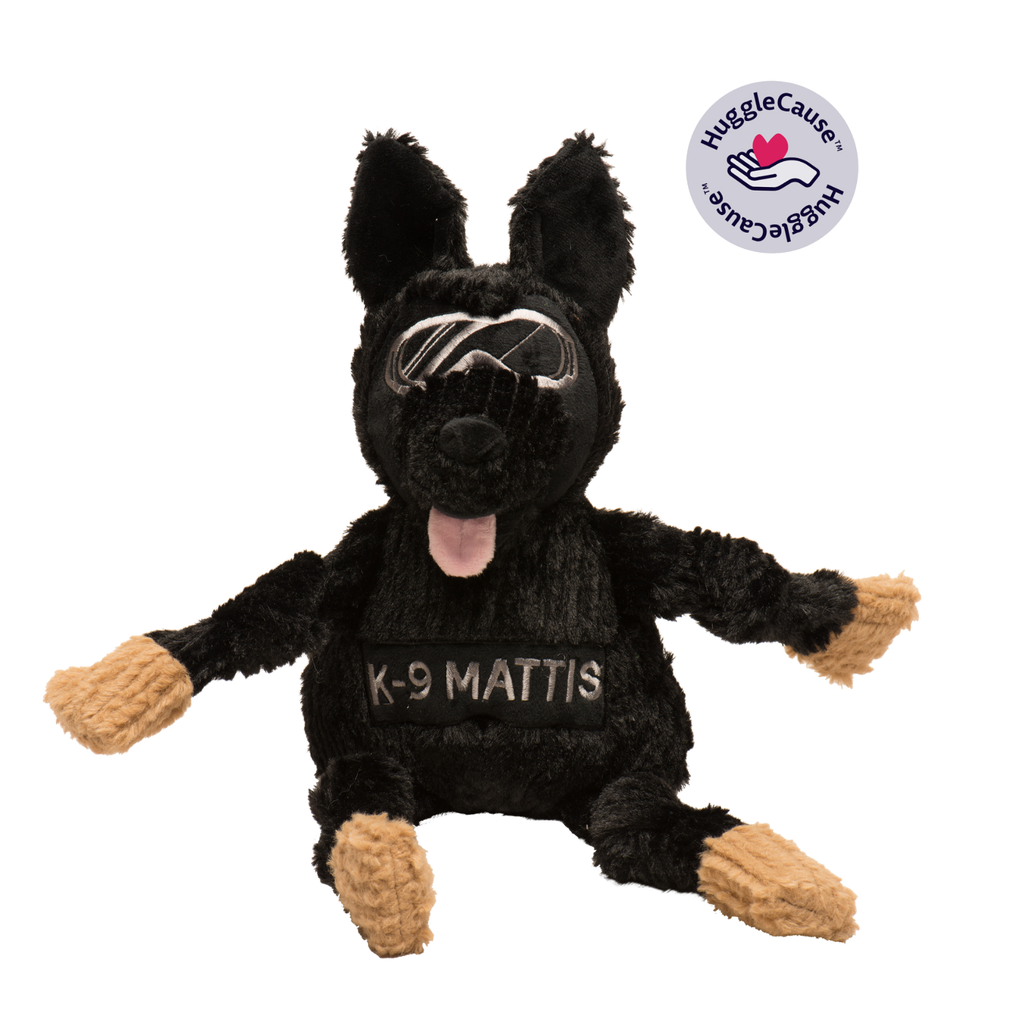 HuggleCause Project K-9 Hero K-9 Mattis Knottie Plush Dog Toy Large