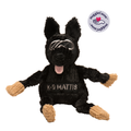 HuggleCause Project K-9 Hero K-9 Mattis Knottie Plush Dog Toy Large