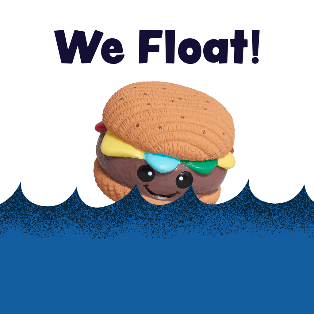 Big Buns Foodies Hamburger Ruff-Tex Latex Ball Dog Toy, lifestyle