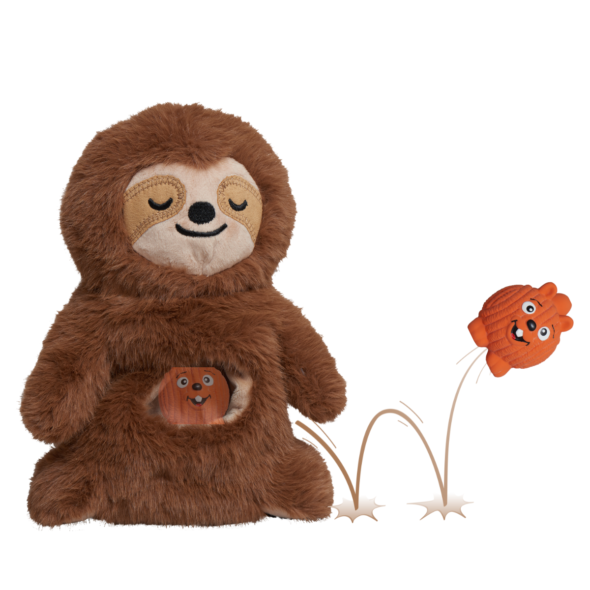 HuggleSnuffles Snuggle  Zoom Enrichment Toy, back view