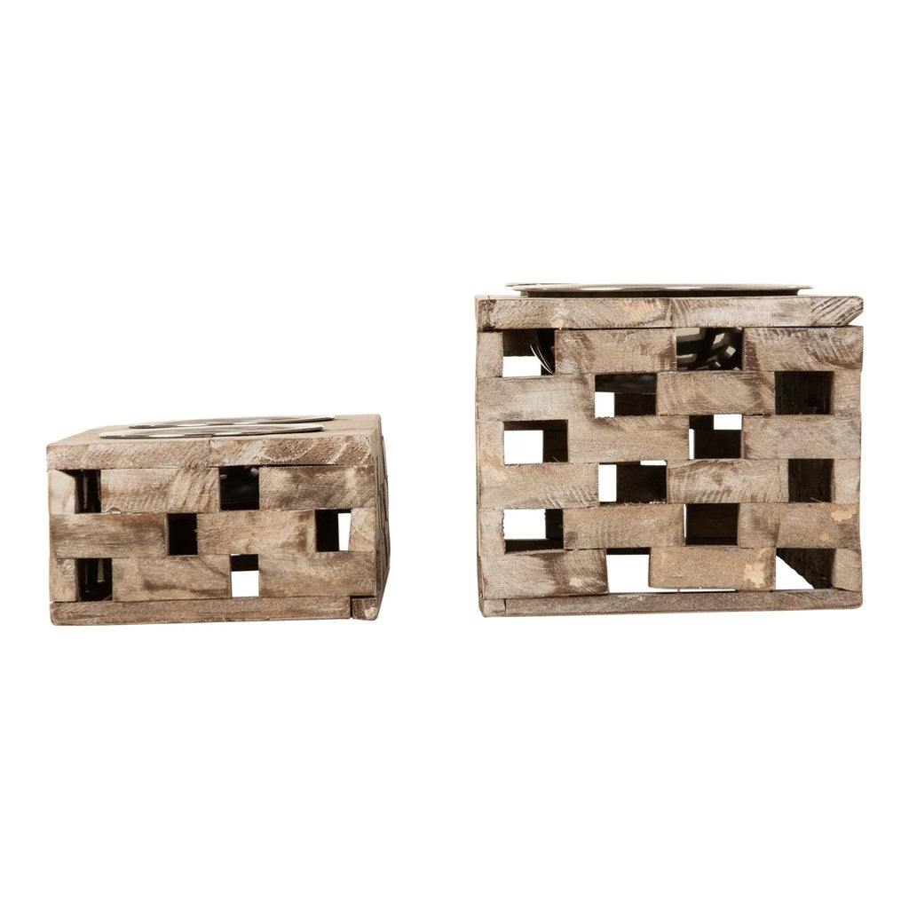 Huntley Pet Elevated Double Bowl Feeder – Reclaimed Wood, Dogs & Cats – alternate view 4