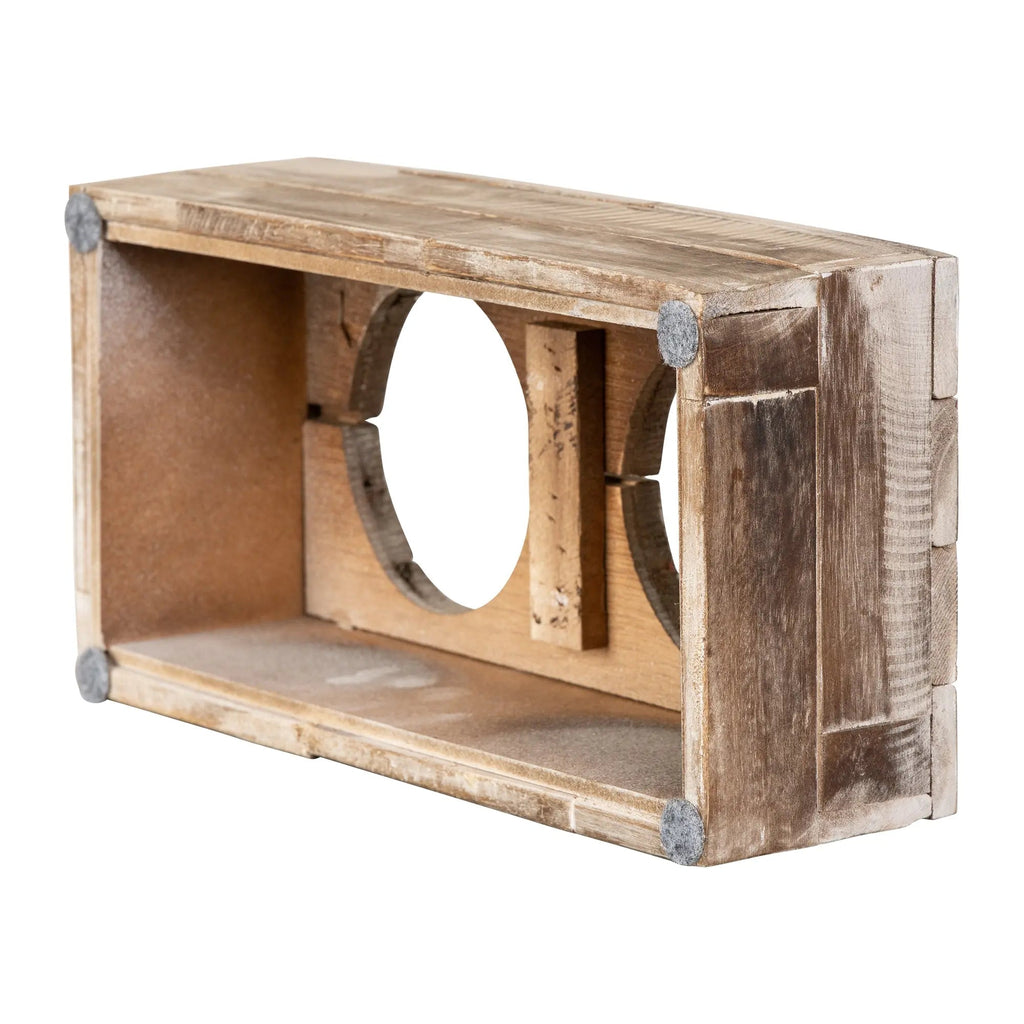 Huntley Pet Elevated Double Bowl Feeder – Reclaimed Wood, Dogs & Cats – alternate view 19