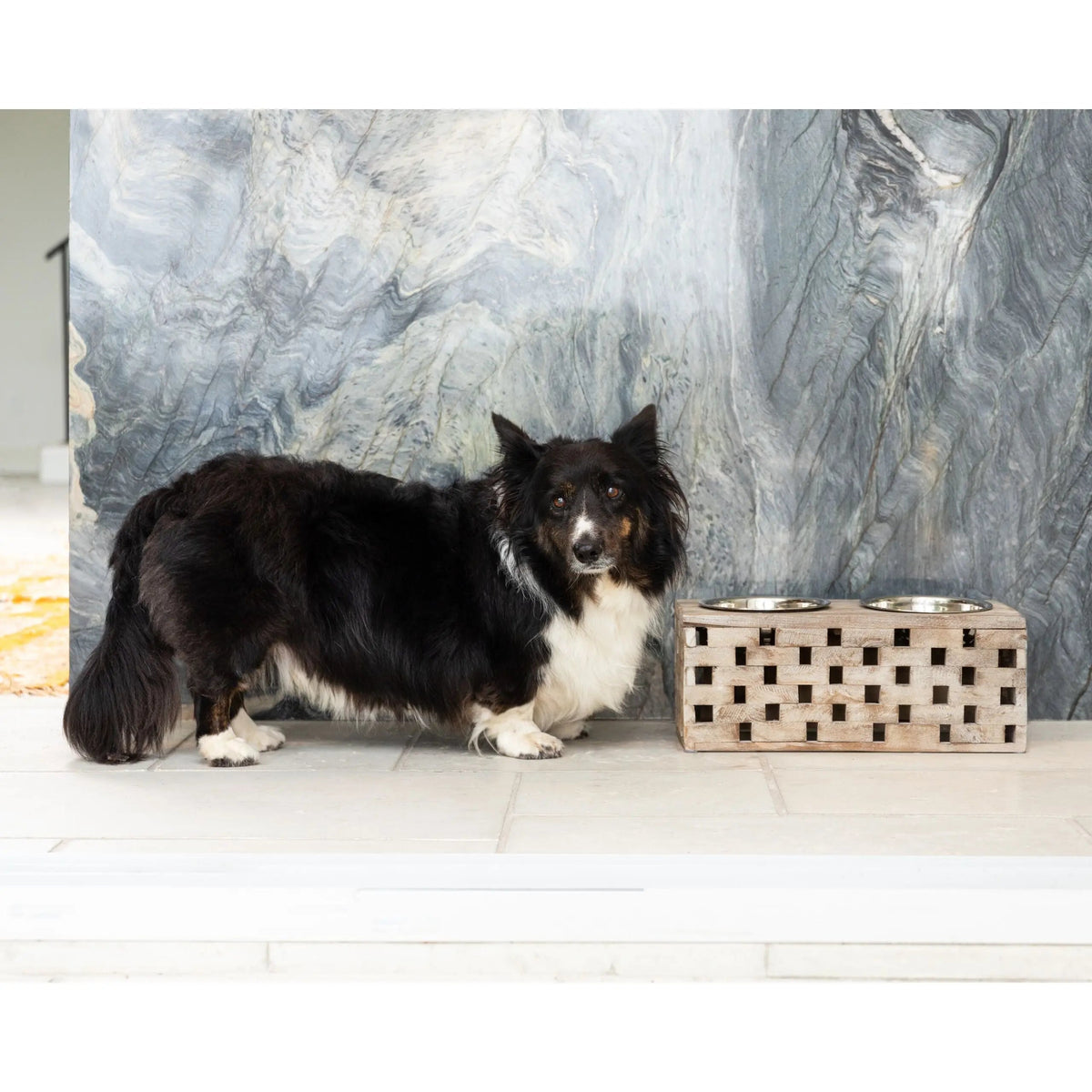 Huntley Pet Elevated Double Bowl Feeder – Reclaimed Wood, Dogs & Cats – alternate view 20