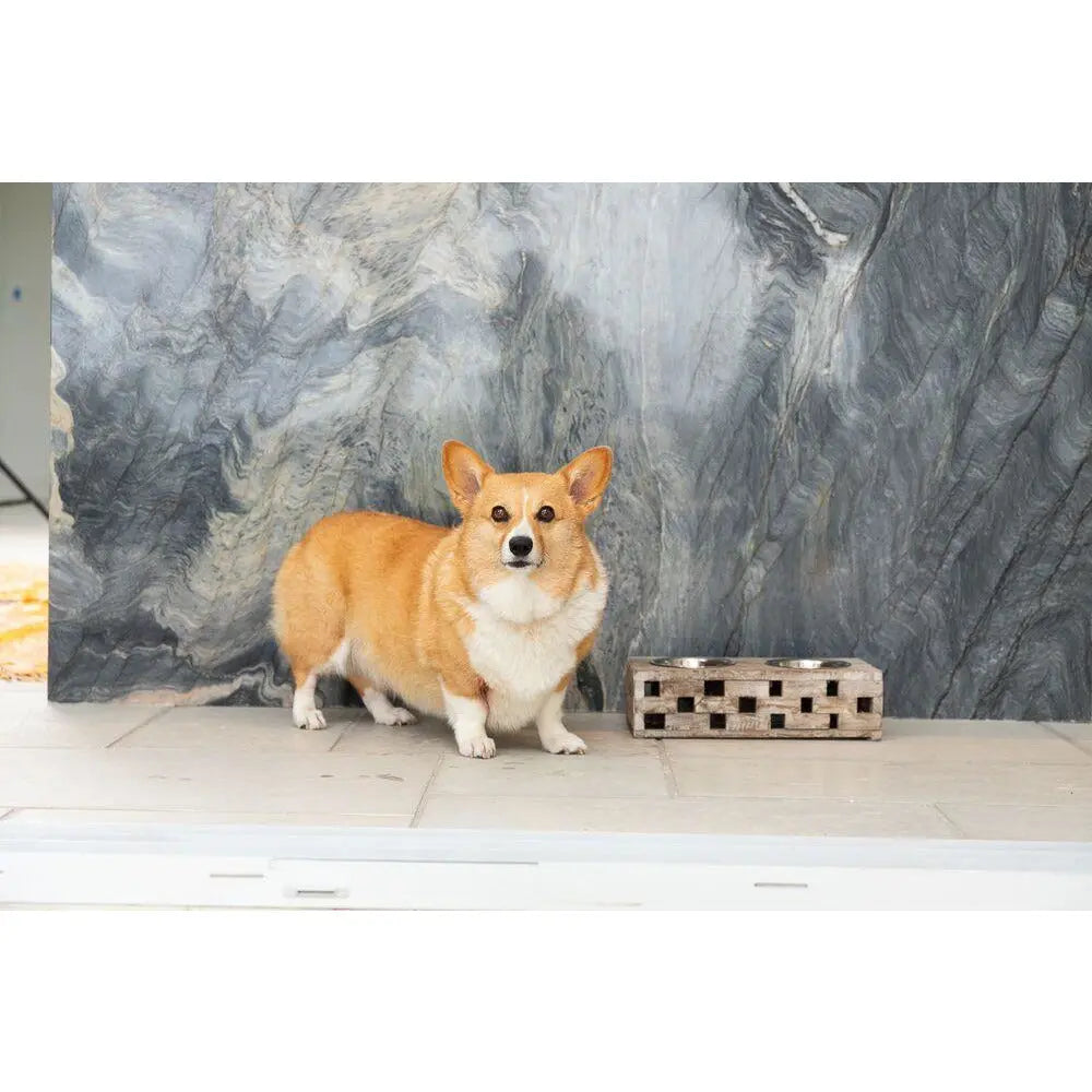 Huntley Pet Elevated Double Bowl Feeder – Reclaimed Wood, Dogs & Cats – alternate view 23