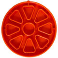 SodaPup Citrus Softie eTray – Shallow Slow Feeder Dog Bowl, USA Made – front view