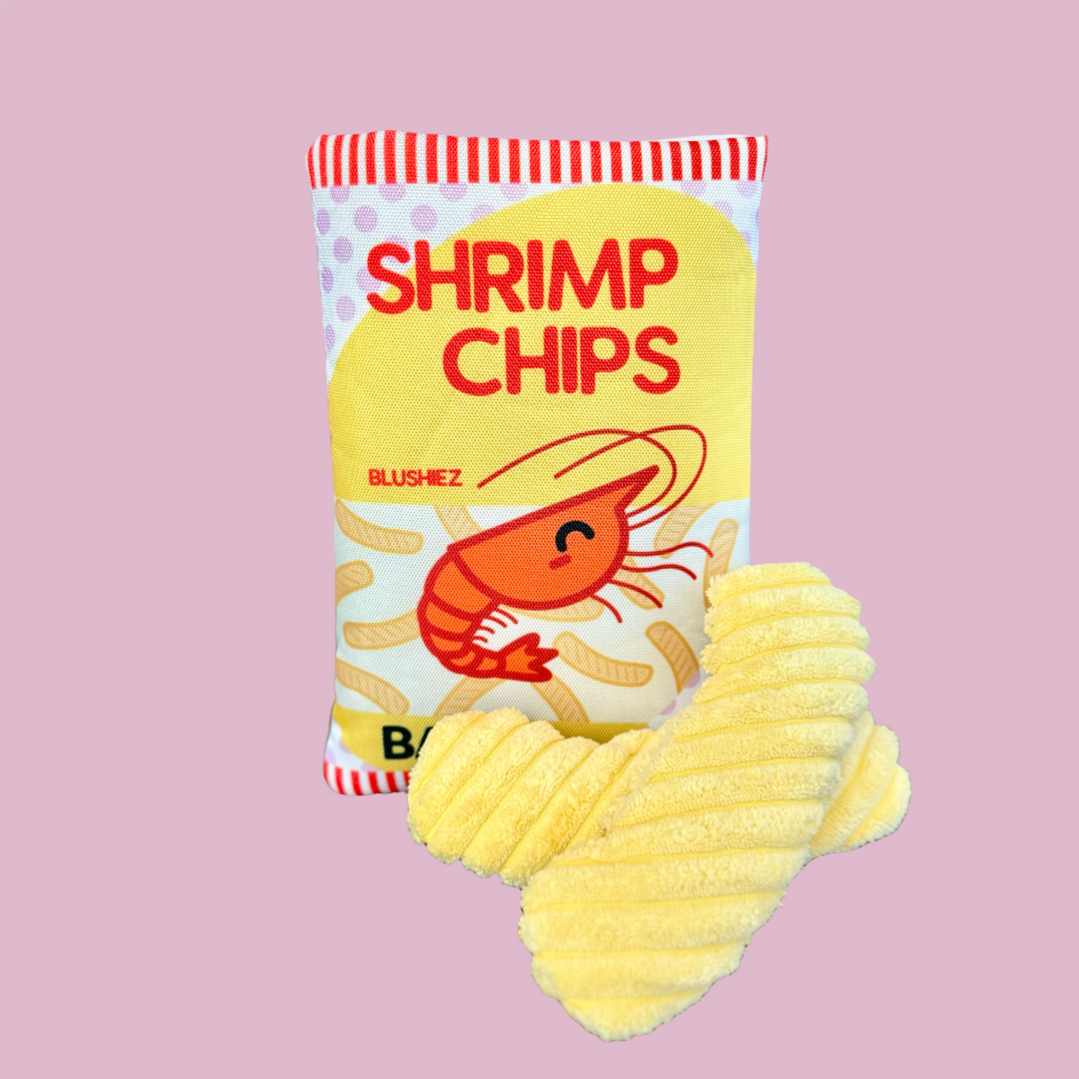 Blushiez Shrimp Chips Dog Toy 2 Piece – photo 1 of 7
