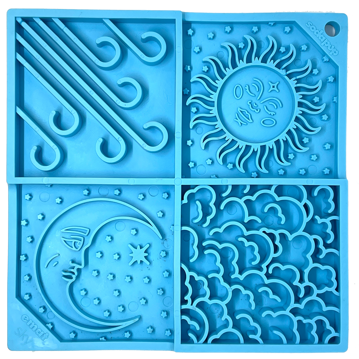 Sky Celestial Enrichment Lick Mat for Dogs & Cats – front view